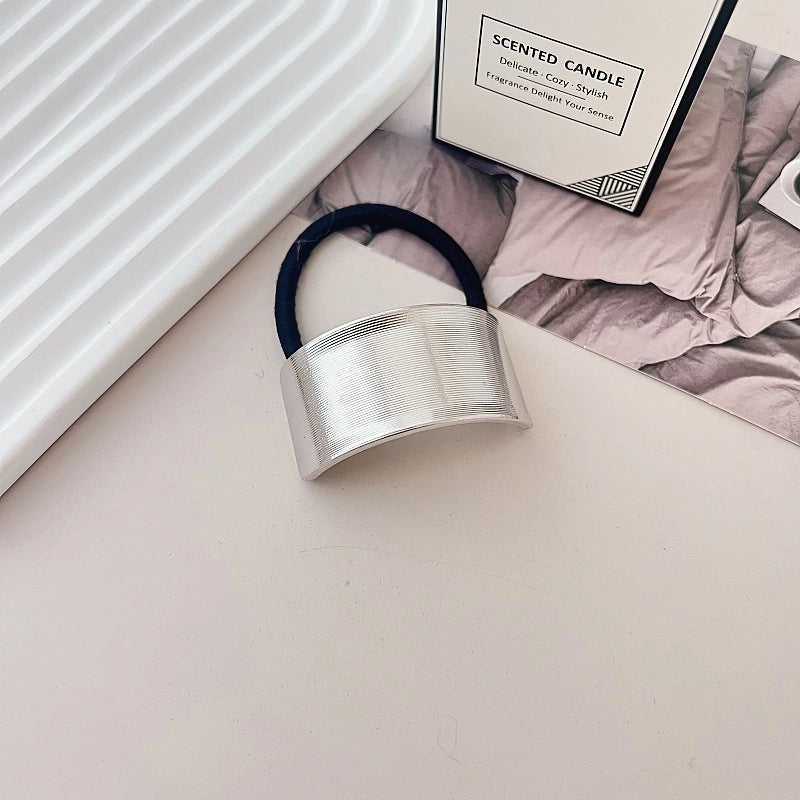 Women’s Minimalist IG Style Solid Color Zinc Alloy Hair Tie