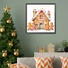 Diamond Painting-DIY Full Round Drill Christmas Gingerbread House