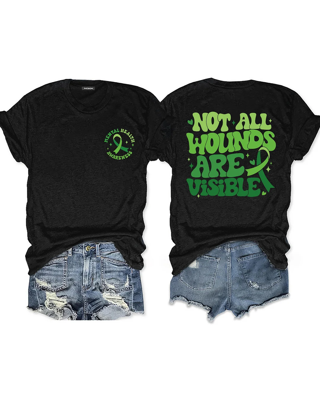 Not All Wounds Are Visible Mental Health T-shirt