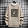 Men's Vintage Deer Print Sweaters