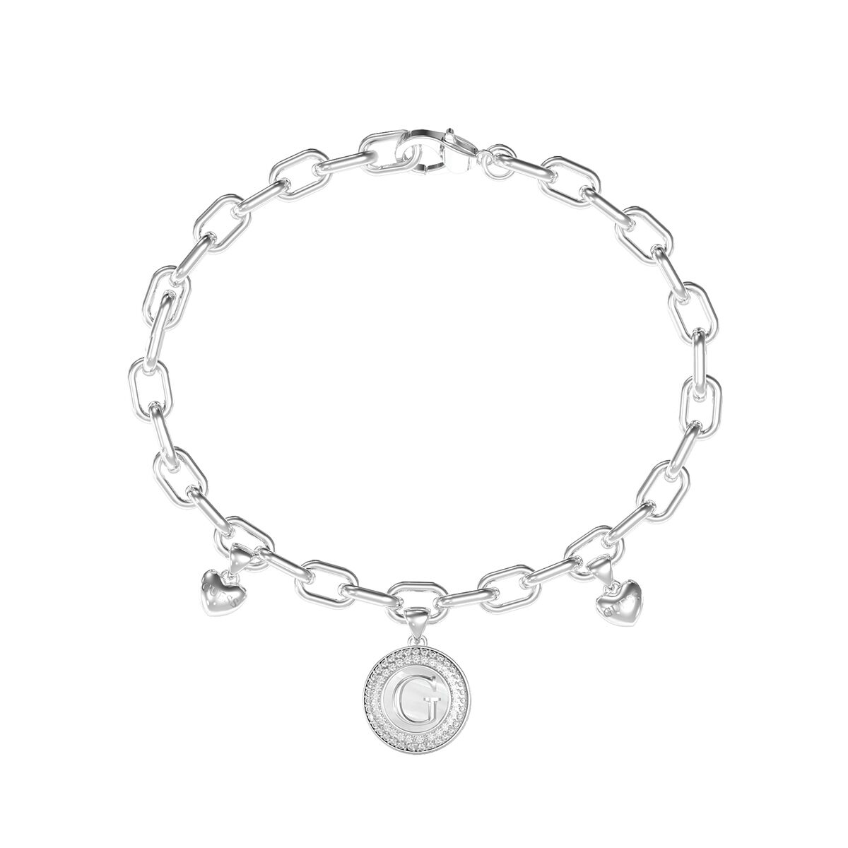 Ladies' Bracelet Guess JUBB06200JWRHS Silver