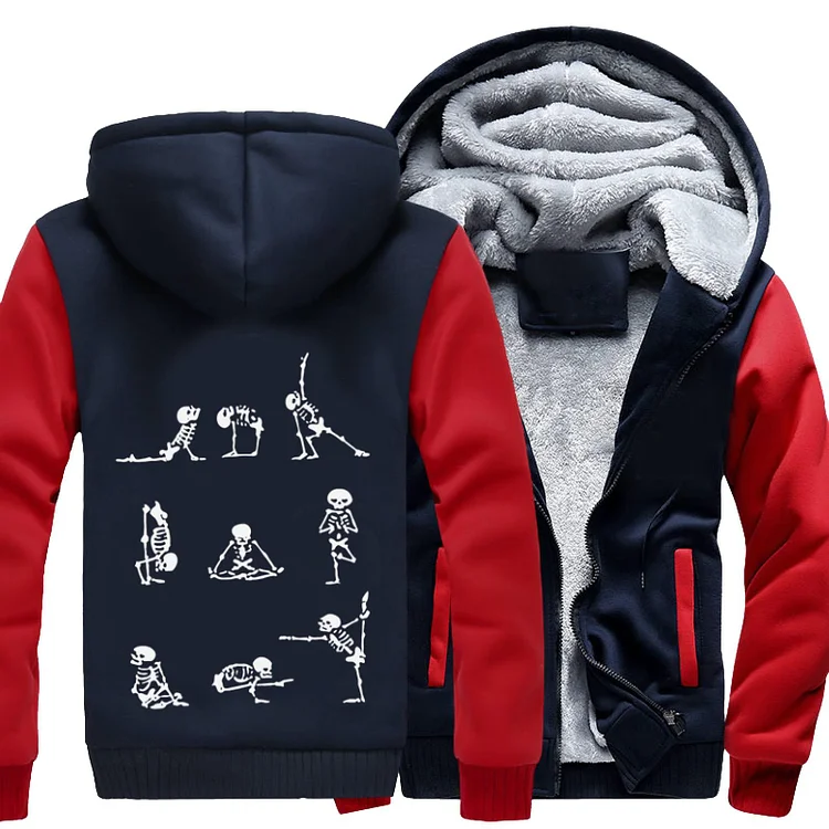 Skeleton Yoga, Yoga Fleece Jacket