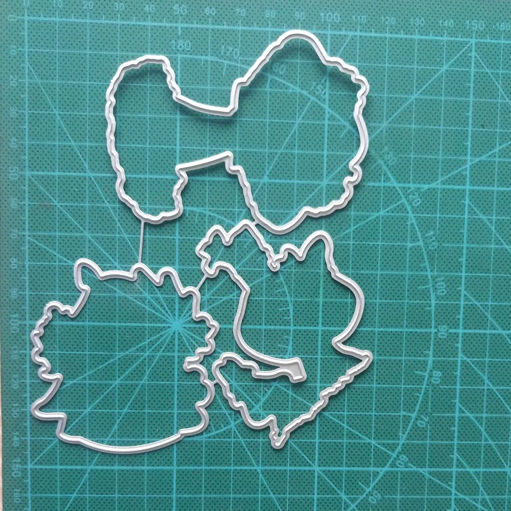 2020 New Arrival Irregular Gift Cat Fish Frame DIY Scrapbooking Stamps Craft Embossing Die Cut Making Stencil Template