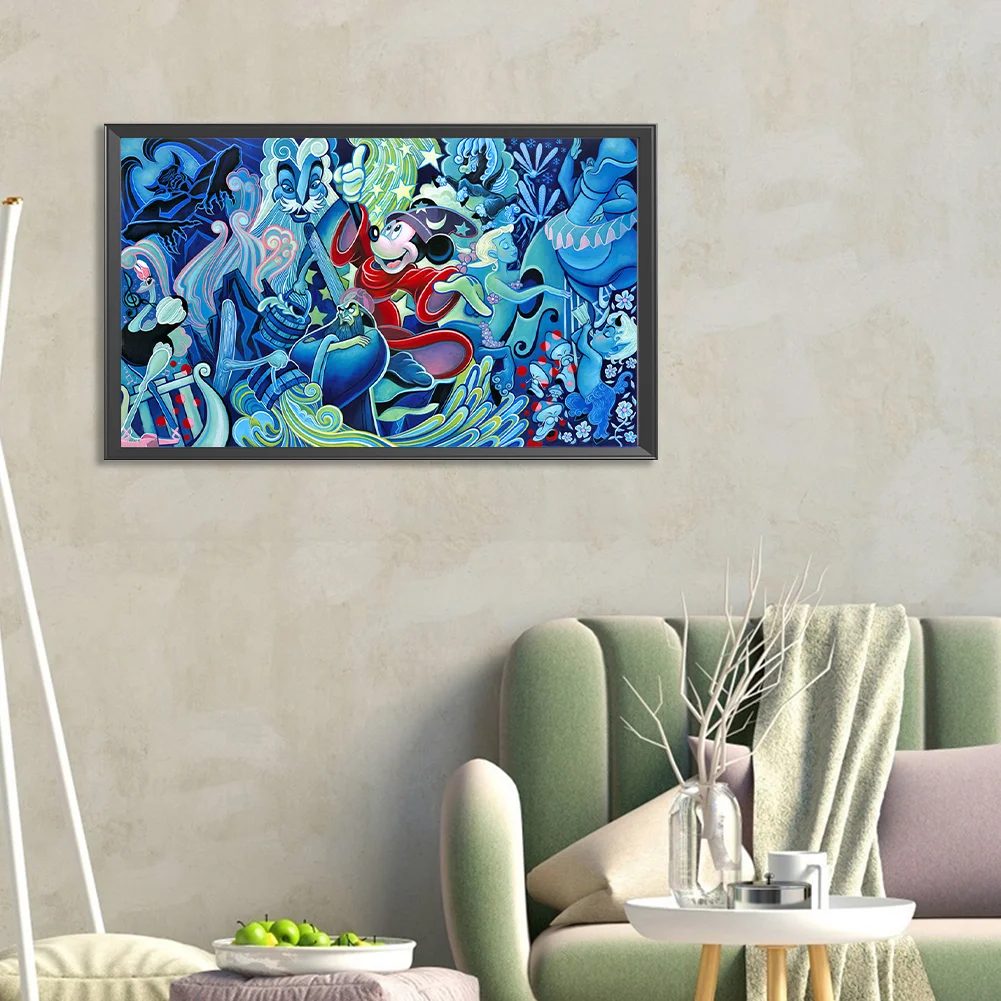 Full Round Diamond Painting 50*30cm - Mickey Symphony