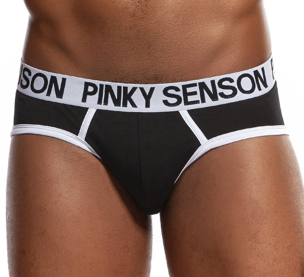 Aonga Pinkysenson Briefs Men Underwear Breathable Soft Cotton Male Panties Homme Underpants Briefs Shorts
