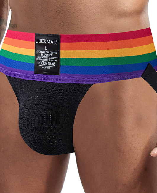 Rainbow Wide Waist Breathable Lift Hip Thong Panty