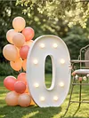 70cm LED Number Figure Light Easy To Assemble & Lightweight Large Lighted Number Warm Lighting & Radiant Atmosphere for Anniversary Graduation Decoration