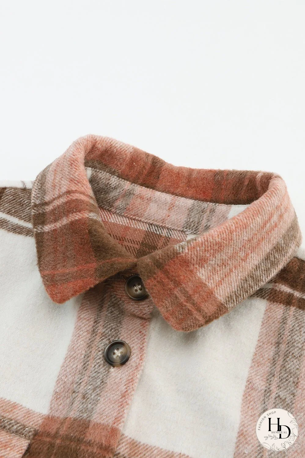 Warm Plaid Shirt Jacket for Fall