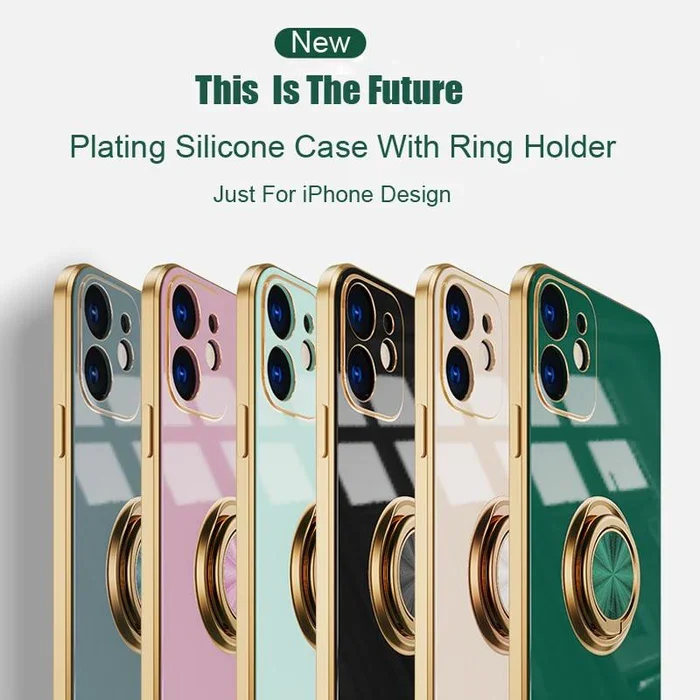 Electroplated Solid Case + Ring Holder