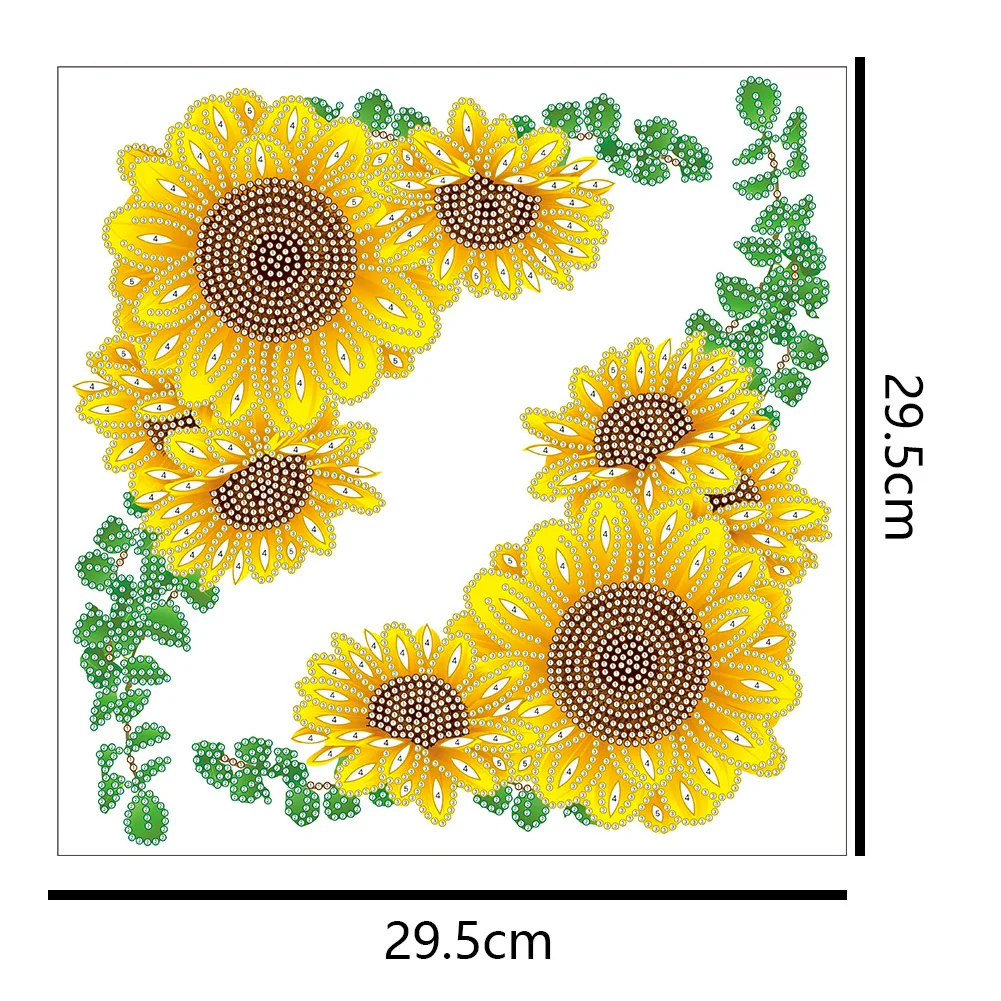 Sunflower DIY Diamonds Painting Sticker Art Crafts Mosaic Paster for Child Gift