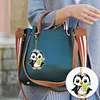 8Pcs Little Penguin Diamond Painting Keychain （Double-Sided)