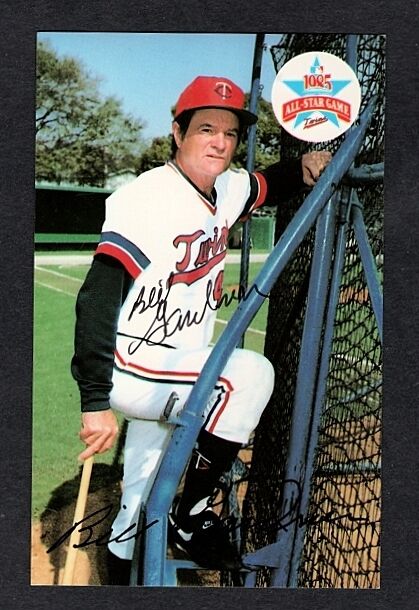 1985 BILLY GARDNER-MINNESOTA TWINS AUTOGRAPHED COLOR POSTCARD Photo Poster painting-NM