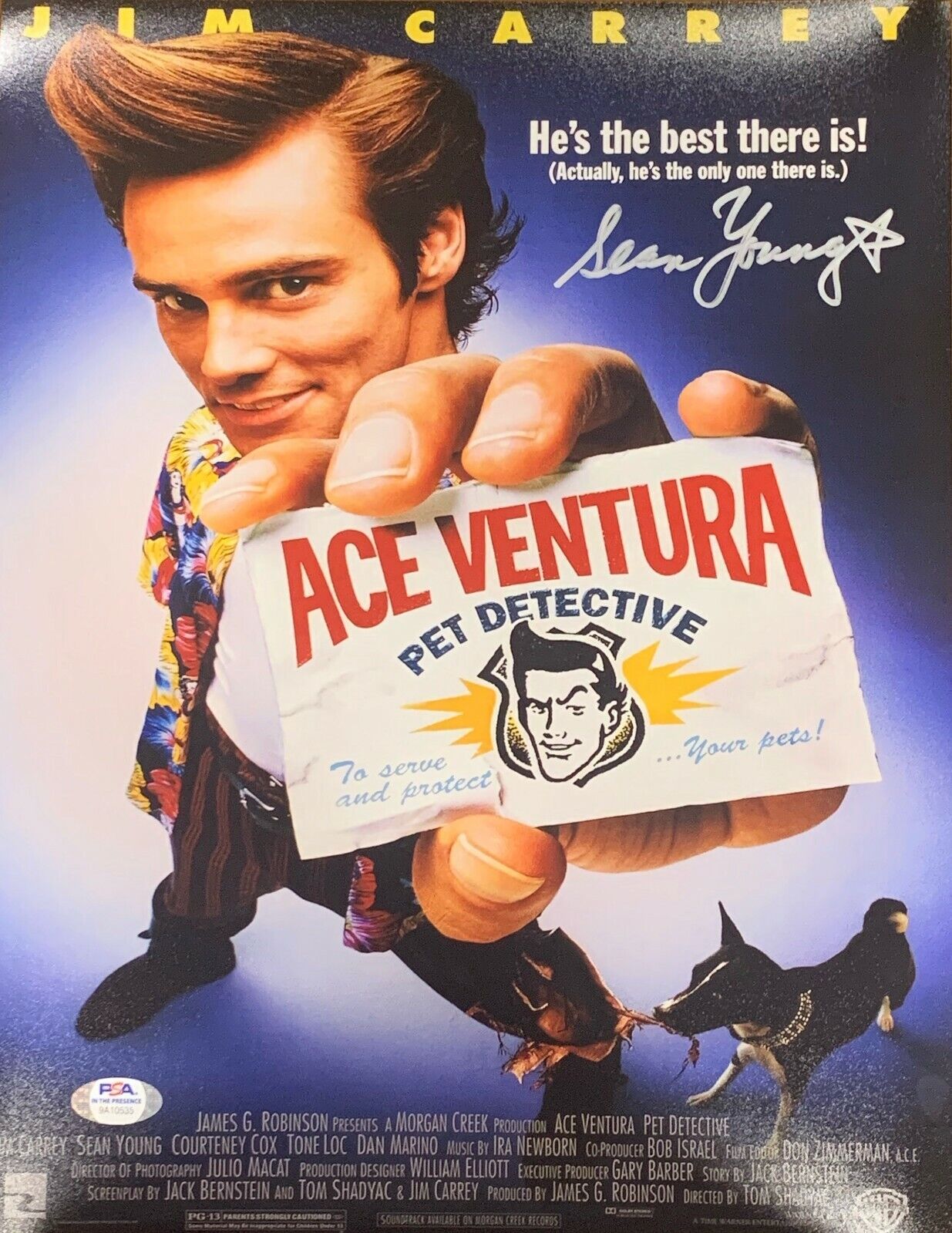 Sean Young autographed signed 11x14 Photo Poster painting Ace Ventura Ray Finkle PSA Witness