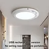Rechargeable Ceiling Light with Remote Control Motion Sensor Battery Operated Lights for Shower Pantry Shed Hallway Porch Garage Stairs