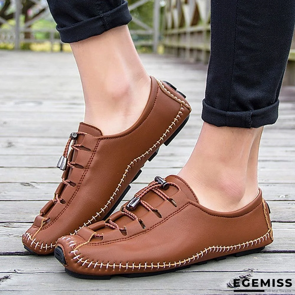 Men's Comfort Shoes Leather Spring / Fall Oxfords Red / Brown / Black / Party & Evening / Party & Evening / EU42 | EGEMISS