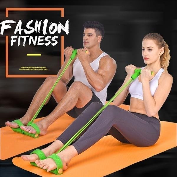 Hugoiio™ 4-Tube Pedal Fitness Rope for Women & Men
