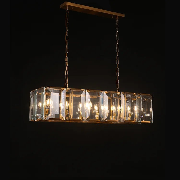 Harlown Crystal Rectangular Chandelier W40/49/54/61/62/72" Vjlight