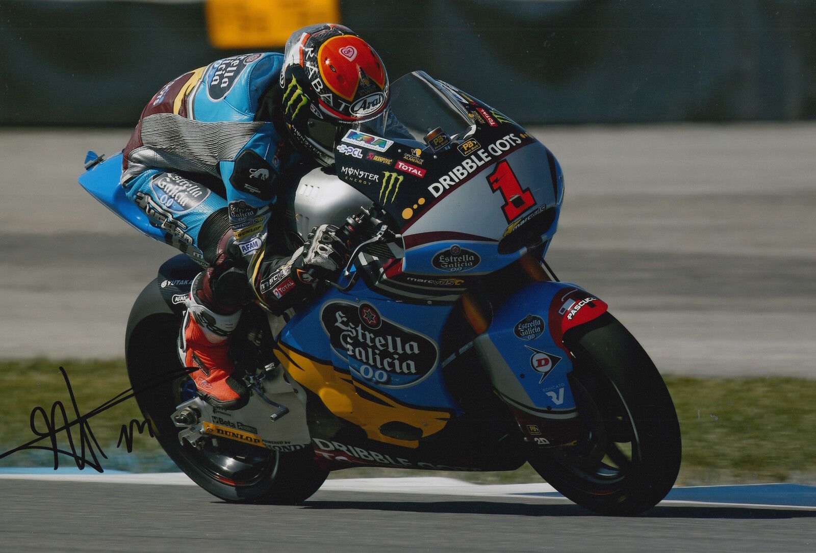 Tito Rabat Hand Signed Estrella Galicia Marc VDS Kalex 12x8 Photo Poster painting 2015 Moto2.