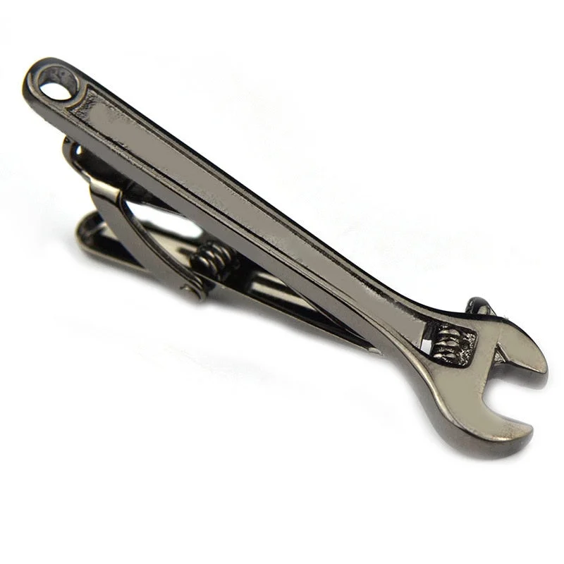 Wrench Tie Clips High-quality Copper Men Gifts Daily Suit Shirt Tie Accessories Personality Simple Business Necktie Clip