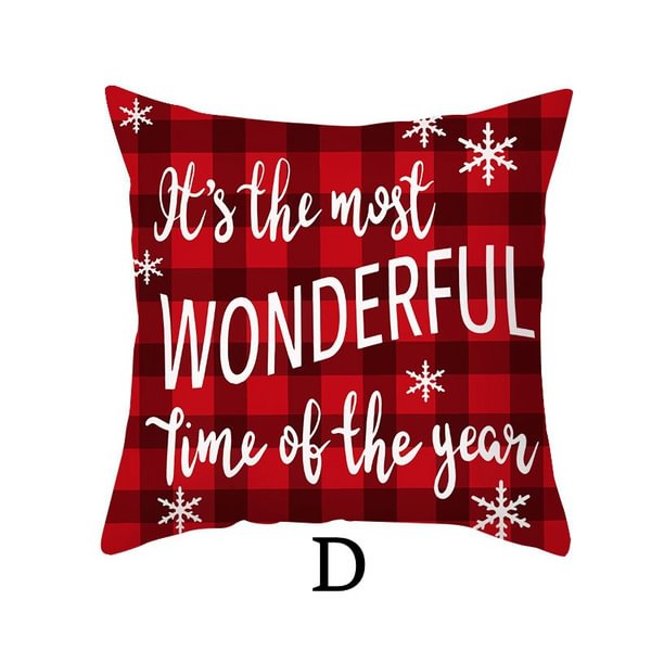 Christmas Pillow Covers Holiday Pillow Case Throw Pillow Covers Santa Cushion Cover For Sofa Couch Christmas Decorations (18Inch X 18Inch) - Shop Trendy Women's Fashion | TeeYours