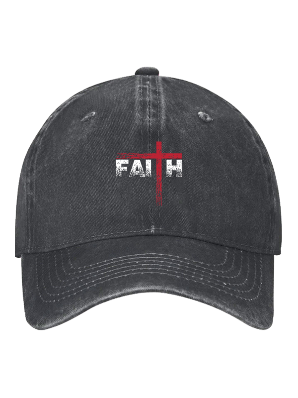 Faith Cross Printed Hat