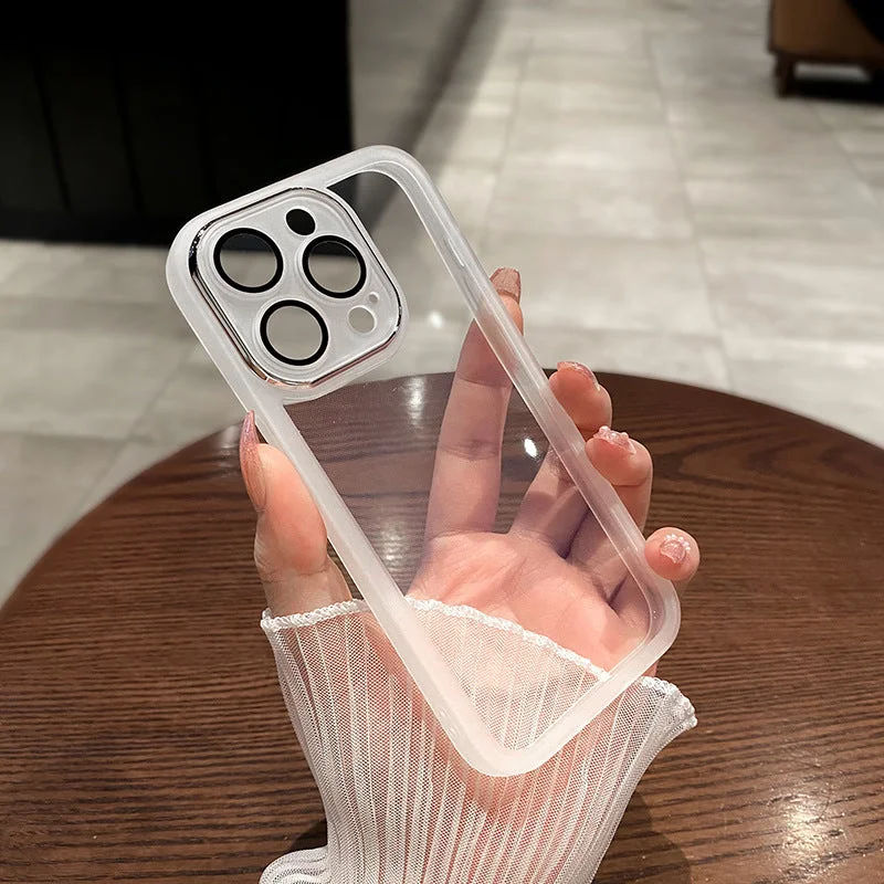 Flexible, transparent, non-slip protective shell