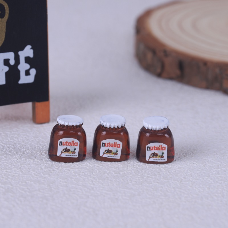 Mini Strawberry Coffee Jar Resin Charm