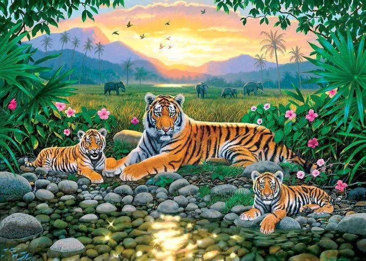 Tiger - Customized AB Drill Diamond Painting gbfke