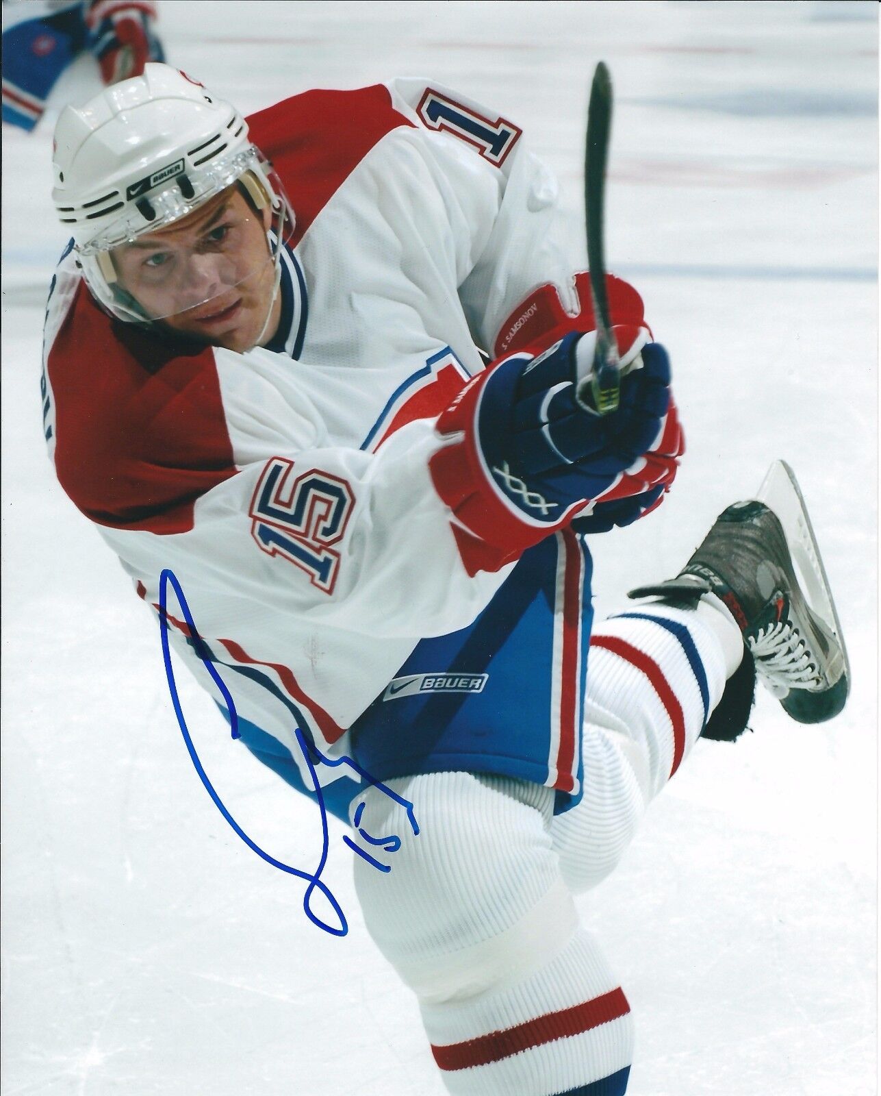 Autographed SERGEI SAMSONOV Montreal Canadiens 8x10 Photo Poster painting - COA