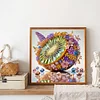 (US Only)30x30cm Kiwi 5D DIY Special Shape Crystal Partial Diamond Painting Kit Home Art
