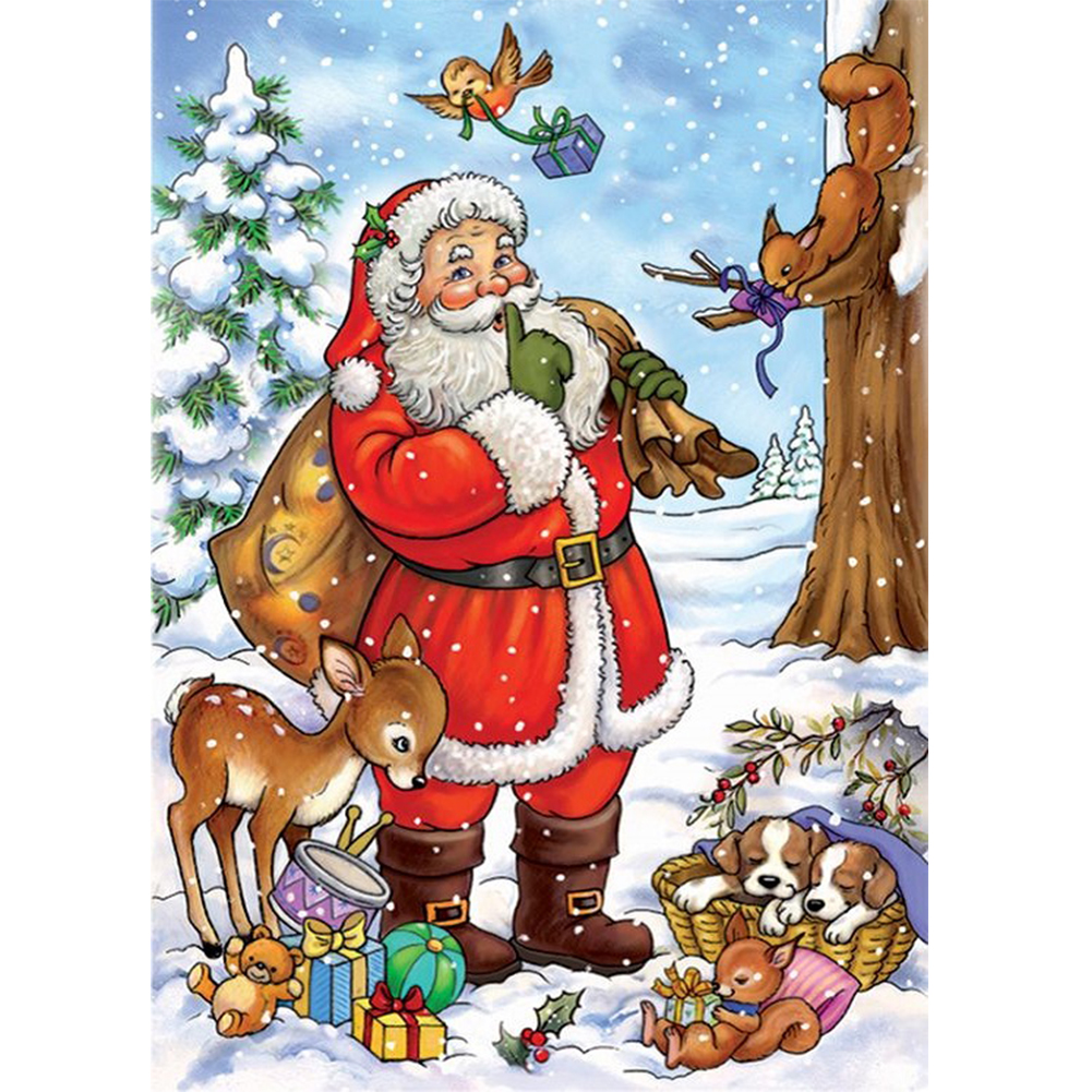 

Santa Claus - Round Drill Diamond Painting - 30*45CM, 501 Original