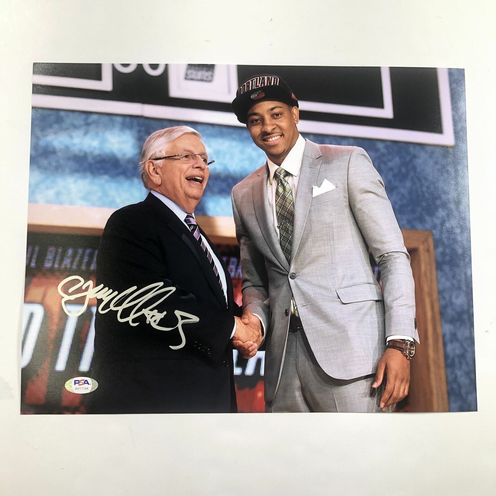 CJ McCollum signed 11x14 Photo Poster painting PSA/DNA Portland Trailblazers Autographed Lehigh