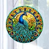 Diamond Painting Double Sided Stained Glass Peacock Hanging Diamond Art Kits