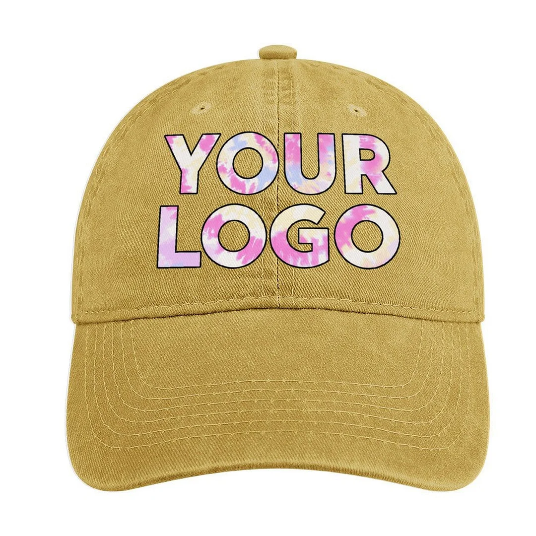 Custom Company Logo Corporate Swag Trucker Hat Personalized Cotton Baseball Fitted Cap For Men and Women