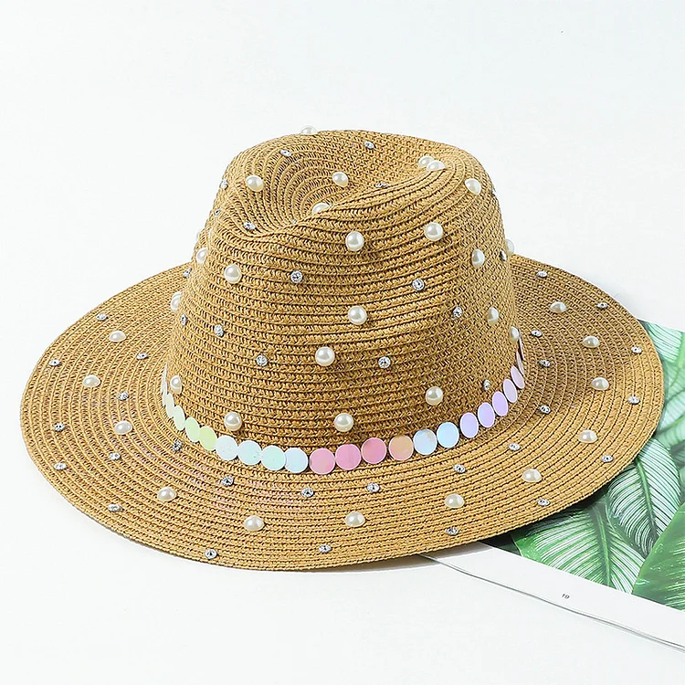 Vacation Woven Straw Sun Shade Straw Hat - yankia