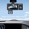 3 Channel 1080P Full HD Car DVR Video Recorder 170 Degree Wide Angle DVR On-Dash Camera Looping Recording W/ 3 Inch IPS Screen