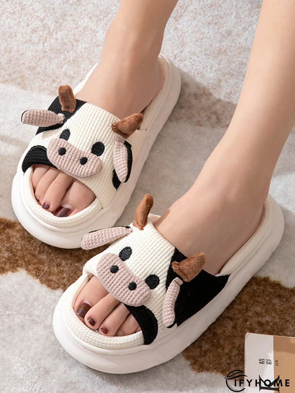 Cute Cow Bedroom Slippers | IFYHOME