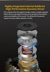 New upgraded 10-unit ring iron in-ear wired HIFI fever headphones with adjustable sound