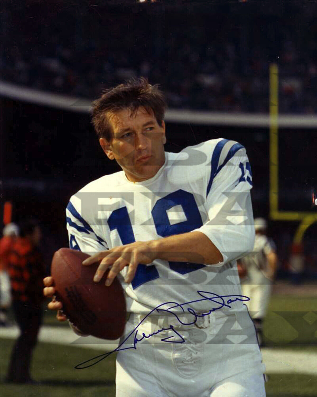 JOHNNY UNITAS Colts Signed 8x10 autographed Photo Poster painting Reprint