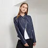 Woman Stand-collar Autumn Leather Jacket