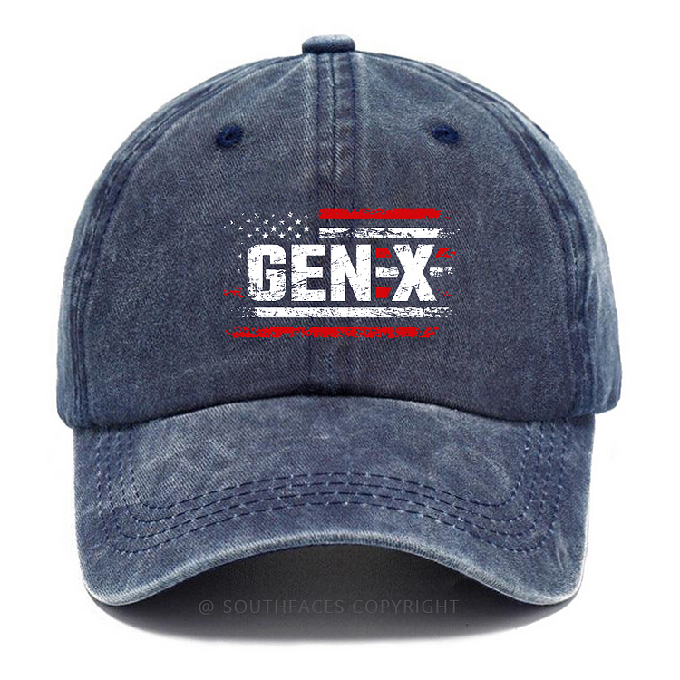 GEN X USA Flag Print Hat
