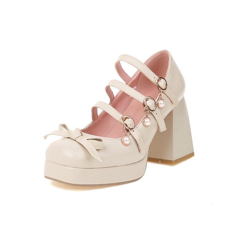 Cute Round Toe Single Shoe Bow Student Shoes-PABIUYOU- Women's Fashion Leader