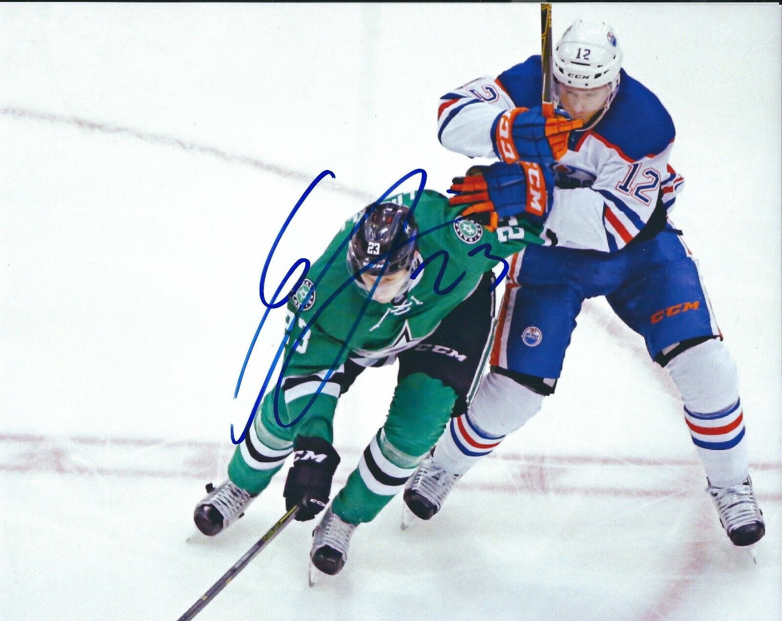 Signed 8x10 ESA LINDELL Dallas Stars Autographed Photo Poster painting - COA