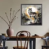 Diamond Painting-DIY Full Round Drill Wolf(40*40 CM)