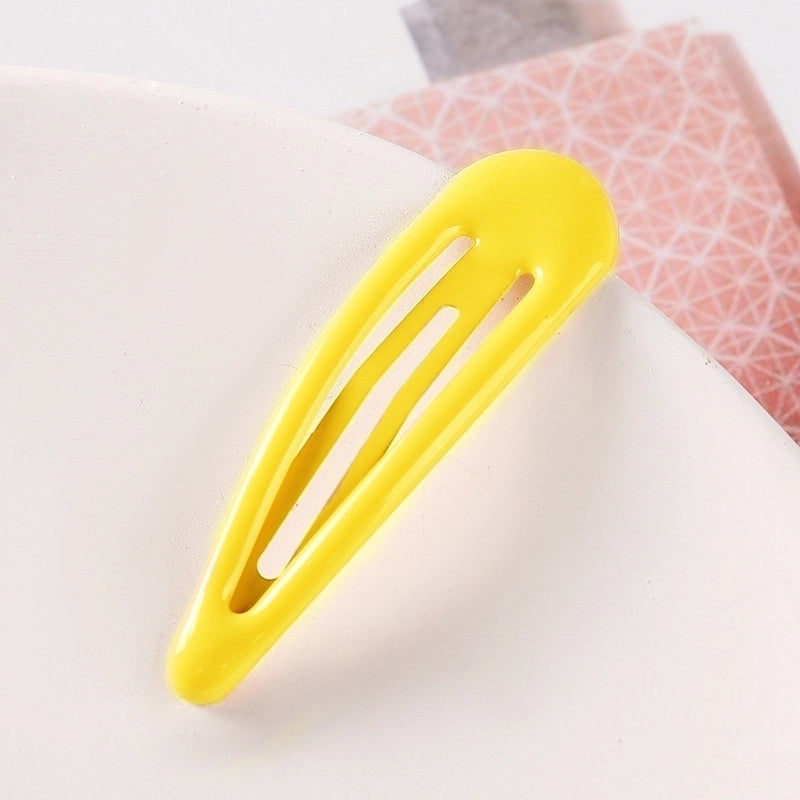 Minimalist Water Droplets Metal Stoving Varnish Hair Clip 1 Piece