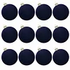 12PCS Christmas's Tree 6CM Velvet Hanging Decor Balls