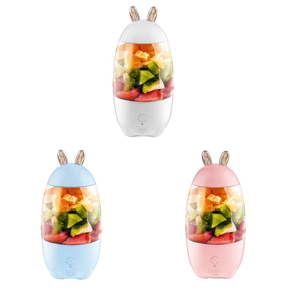 

330mL Portable Electric Fruit Juicer Smoothie Maker Blender Mini Juice Cup, White, 501 Original