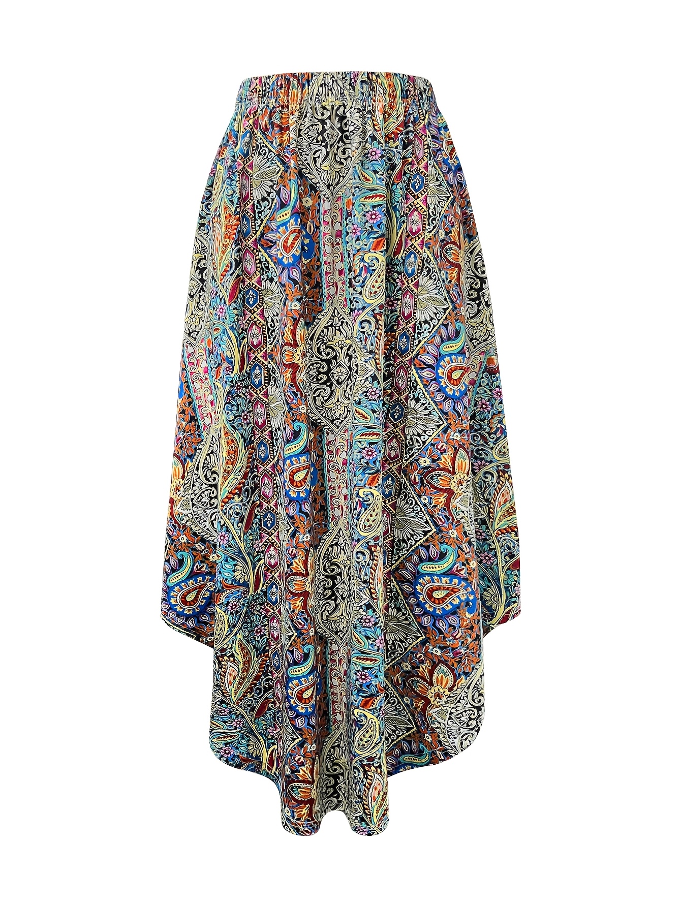 Spring And Summer New Fashion Versatile Ethnic Style Printed Skirt | IFYHOME