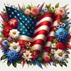 Diamond Painting -DIY Round Drill American Independence Day (40x40cm)