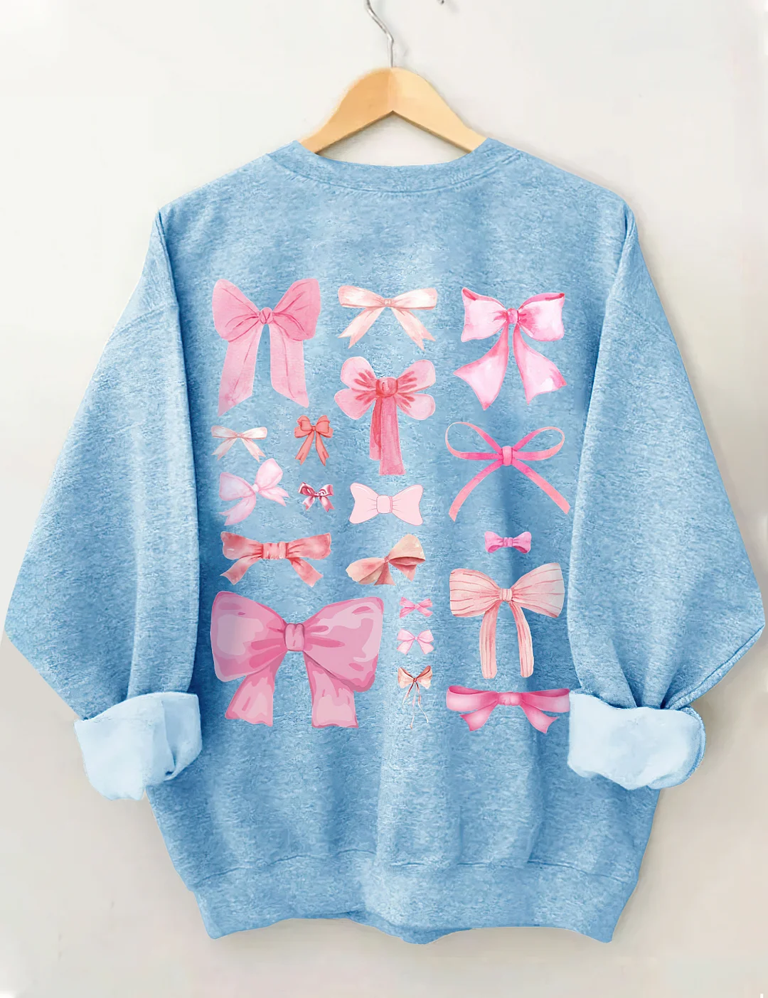 Coquette Pink Bow Y2K Sweatshirt